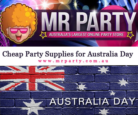 australia day, party supplies, equipment hire, party hire, cheap party supplies